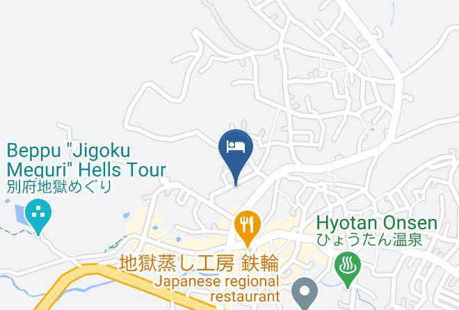 Beppu City - Beppu Ryokan Miyoshi Yumoto Maps