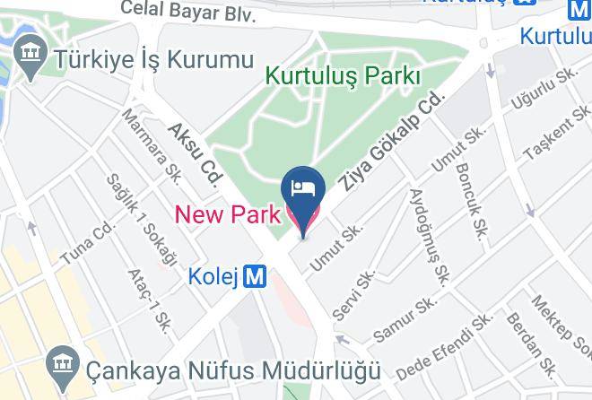 Cankaya - New Park Hotel Maps