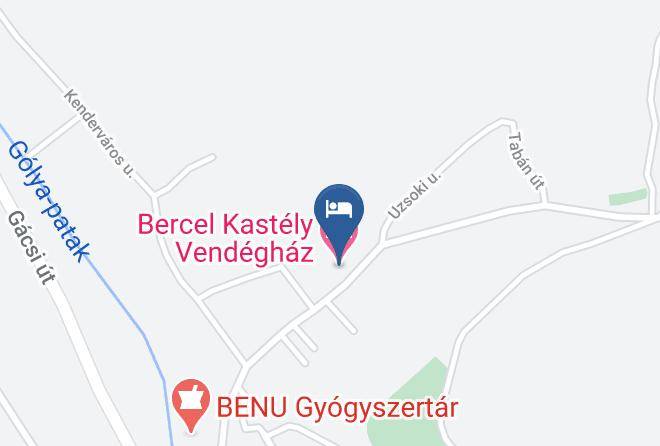 Bercel - Bercel Kastely Vendeghaz Maps