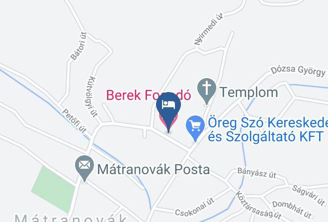 Matranovak - Berek Fogado Maps
