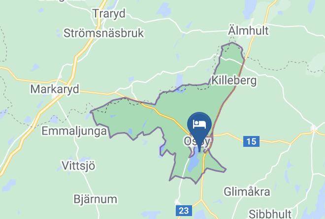 Osby - Bergakungen Stug & Konferensanlaggning Maps