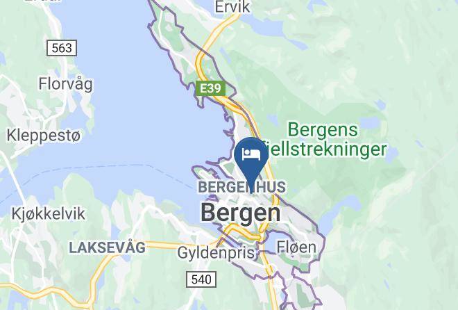 Bergen Budget Hotel Map