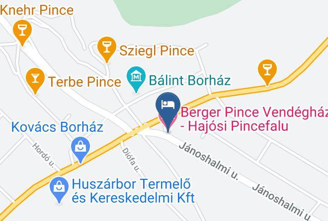 Berger Pince Vendeghaz Hajosi Pincefalu Map