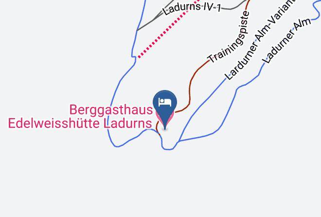 Berggasthaus Edelweisshutte Ladurns Map - Trentino Alto Adige - Bolzano