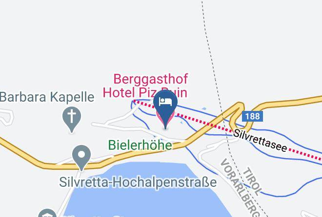 Berggasthof Hotel Piz Buin Map