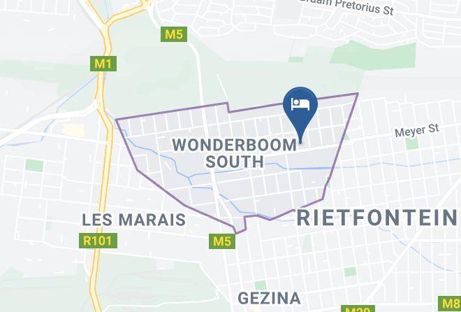 City Of Tshwane - Berghaan Bnb Pretoria 3 Star Maps