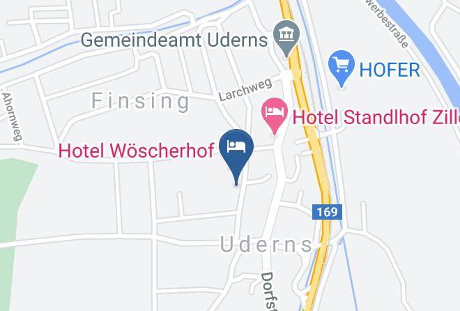 Schwaz - Berghof Pension Maps