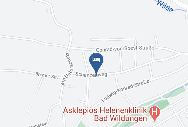 Waldeck Frankenberg - Berghotel Garni Maps