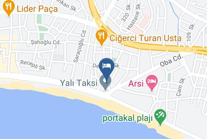 Alanya - Berkan Hotel Maps