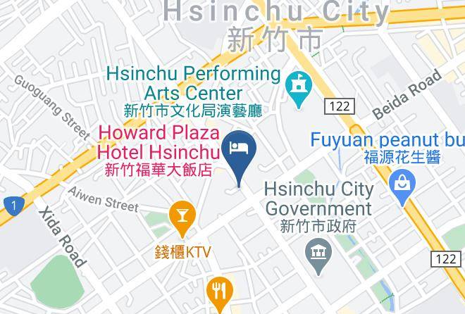 Hsinchu City - Berkeley Bussiness Hotel Maps