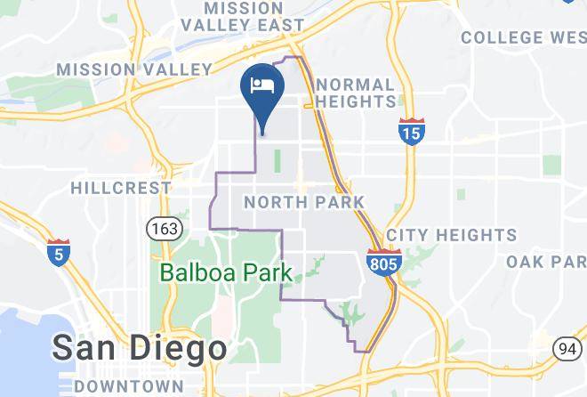 San Diego - Berkshire Motor Hotel Maps