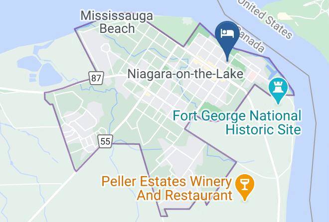 Niagara - Bernard Gray Hall Bed And Breakfast Maps
