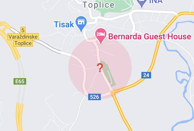 Varazdinske Toplice - Bernarda Pansion Maps