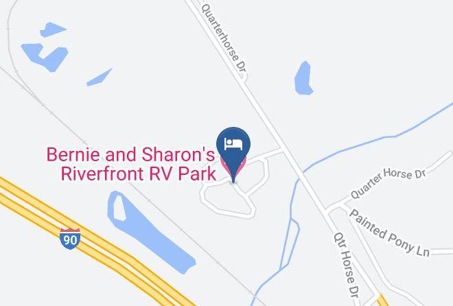 Powell - Bernie And Sharon's Riverfront Rv Park Maps