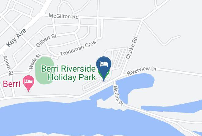 Berri And Barmera - Berri Riverside Holiday Park Maps