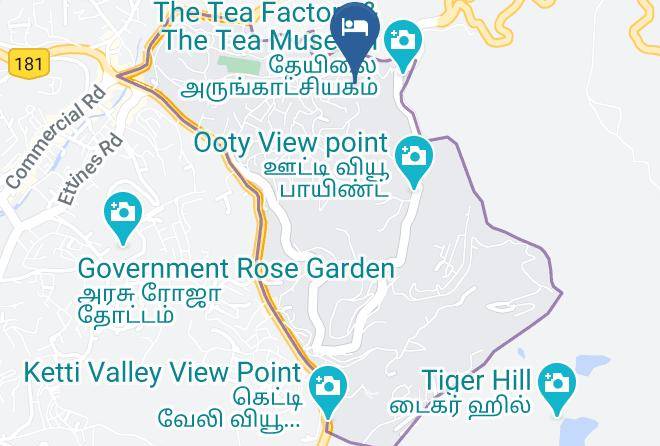 Ooty - Berry Hills Resort Maps