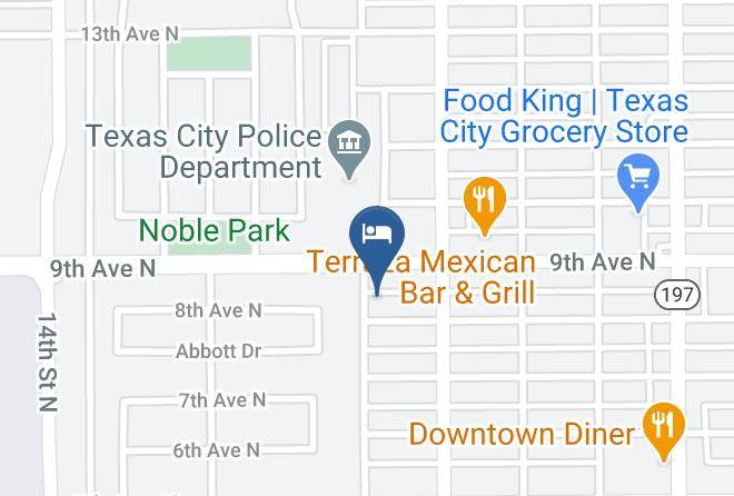 Galveston - Best Budget Inn Maps