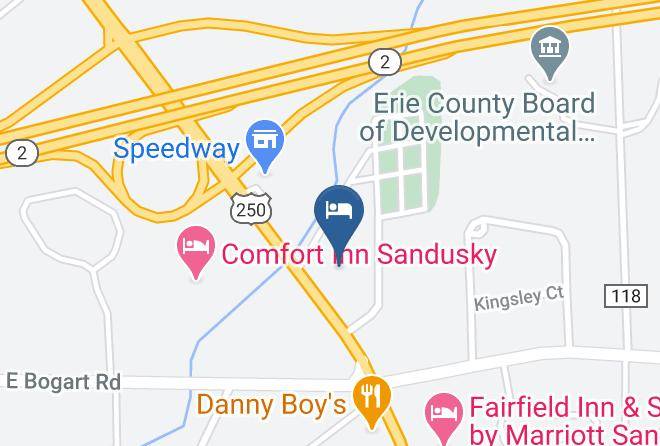 Erie - Best Budget Inn Sandusky Maps