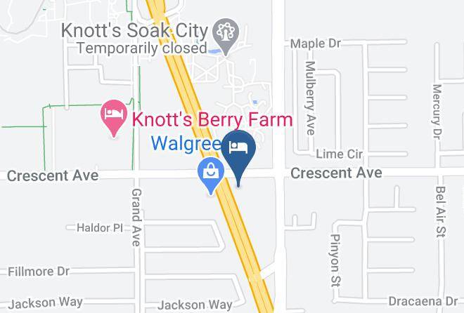Orange - Best Host Inn Disneyland Knotts Berry Farm Maps