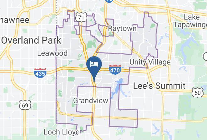 Best Host Inn Kansas City South Map