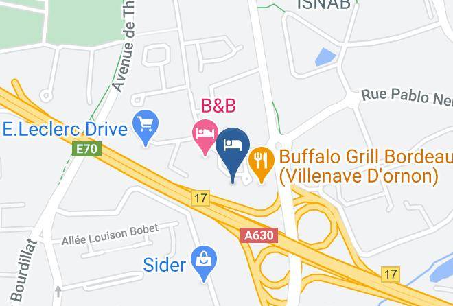 Best Hotel Bordeaux Sud Map