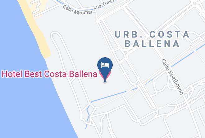 Hotel Best Costa Ballena Map