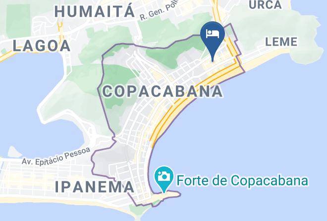 Rio De Janeiro Acabana - Best Point In Copacabana 1 Maps
