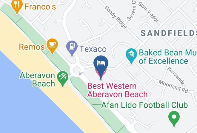 Neath Port Talbot - Best Western Aberavon Beach Hotel Maps