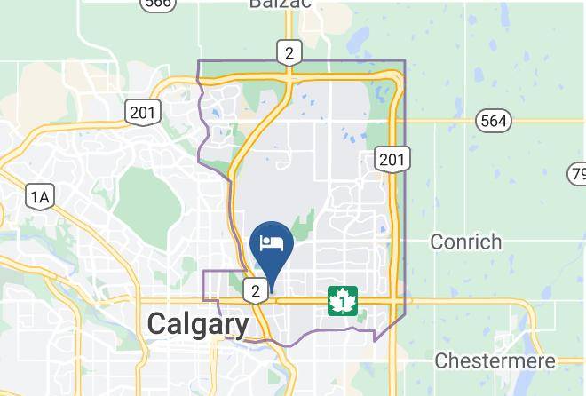 Best Western Airport Inn Calgary Map - Alberta - Division 6