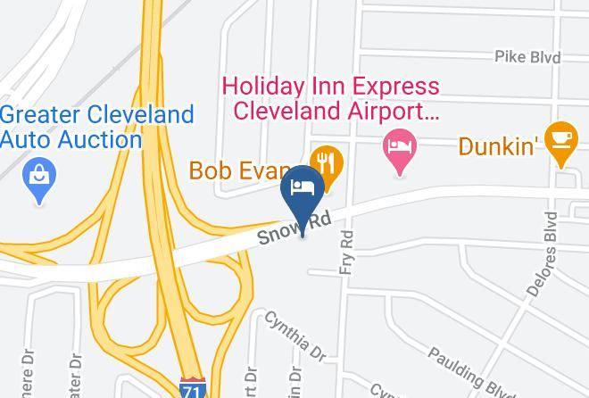 Best Western Airport Inn & Suites Cleveland Map