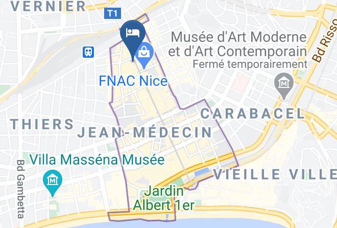 Maritime Alps - Best Western Alba Hotel Nice Maps