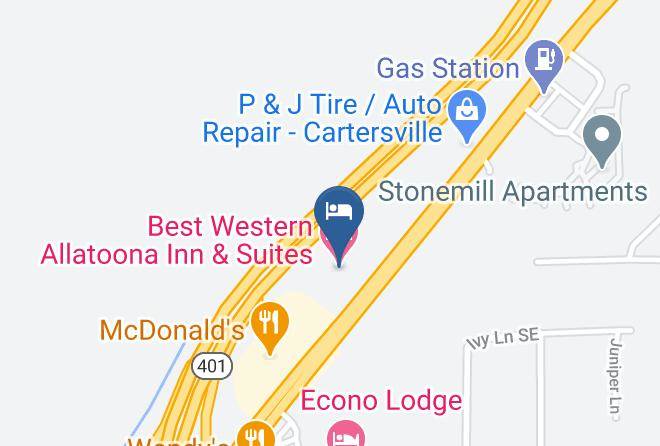 Bartow - Best Western Allatoona Inn & Suites Maps