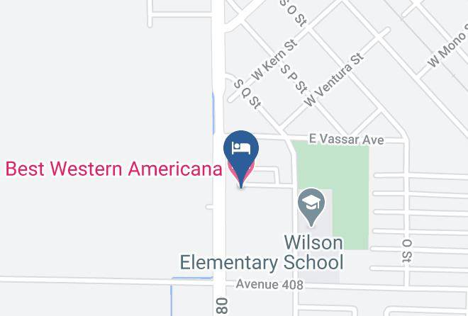 Tulare - Best Western Americana Maps