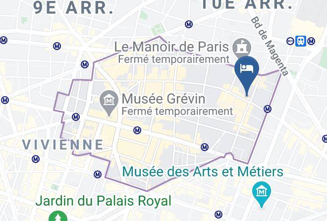 Paris - Hotel Aulivia Opera Maps