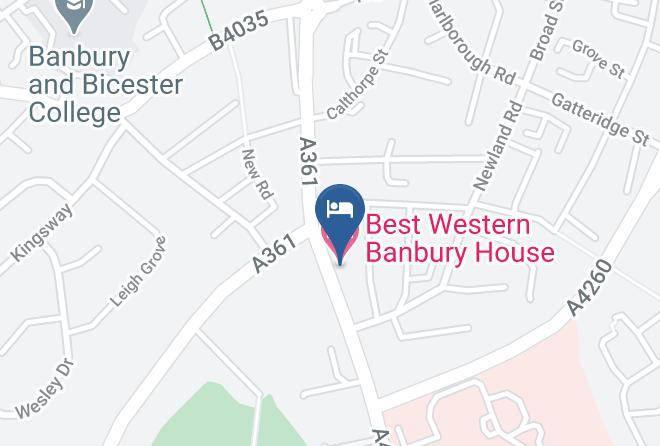 Oxon - Best Western Banbury House Hotel Maps