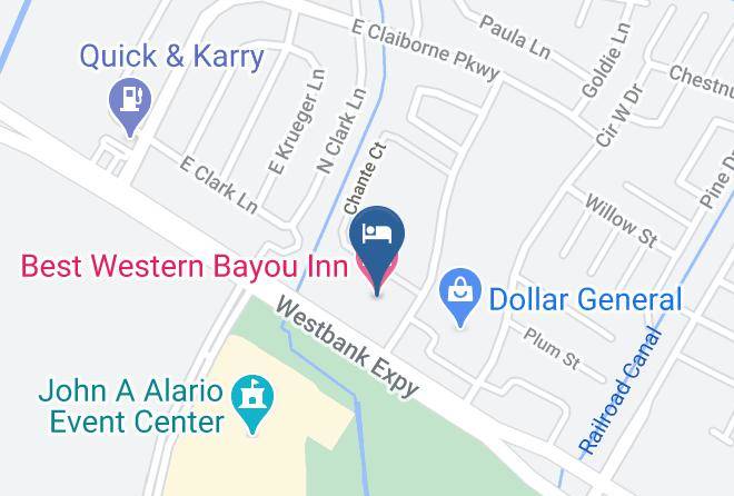 Jefferson Par - Best Western Bayou Inn Maps