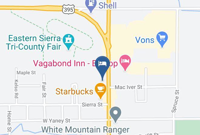 Inyo - Best Western Bishop Lodge Maps