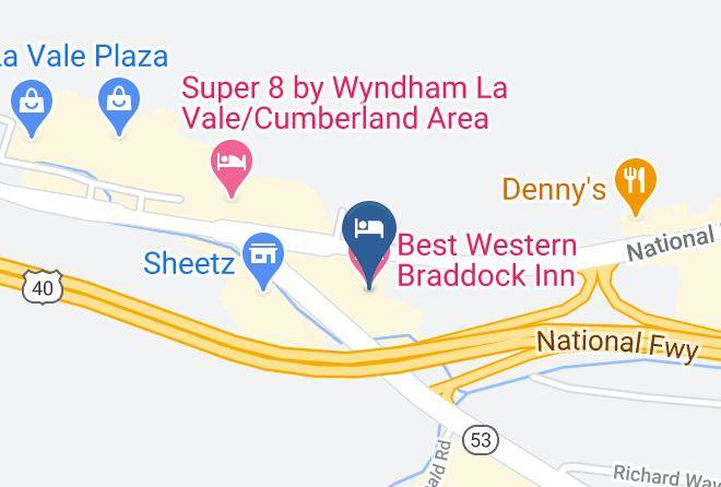 Allegany - Best Western Braddock Inn Maps