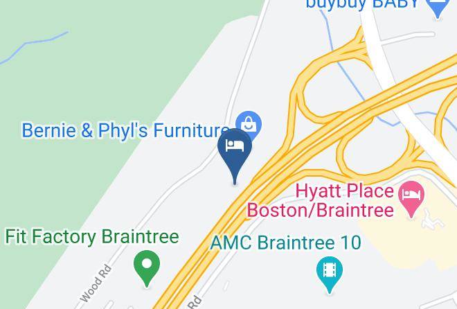 Best Western Braintree Inn Map