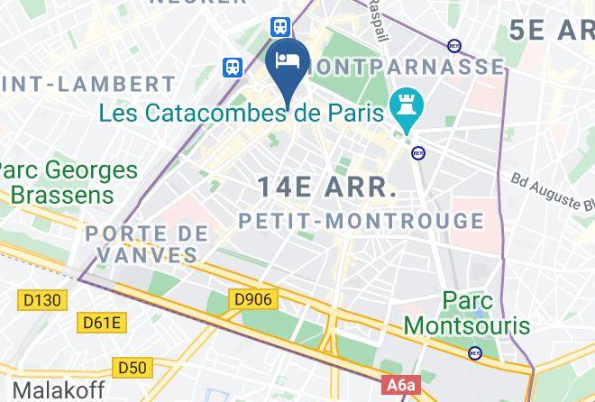 Best Western Bretagne Montparnasse Map