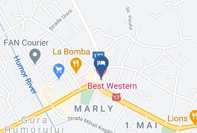 Best Western Bucovina Map