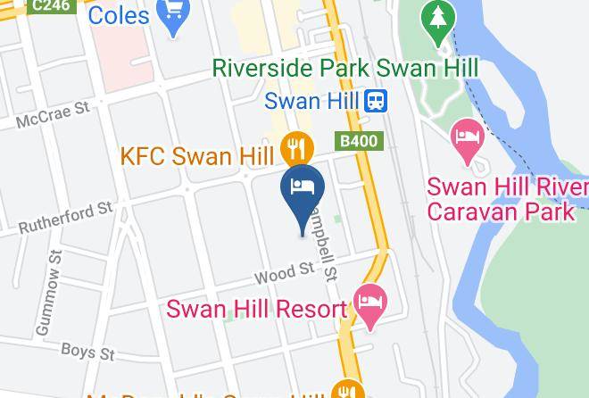 Swan Hill - Burke And Wills Motor Inn Swan Hill Maps