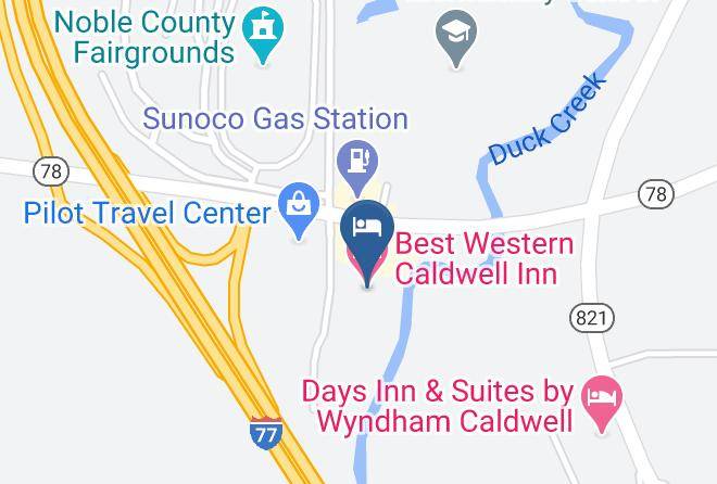 Noble - Best Western Caldwell Inn Maps