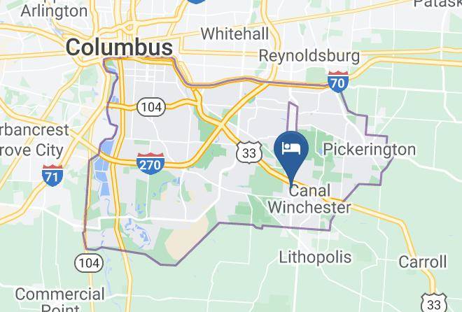 Franklin - Best Western Canal Winchester Inn Columbus South East Maps
