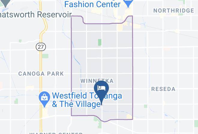Los Angeles - Best Western Canoga Park Motor Inn Maps