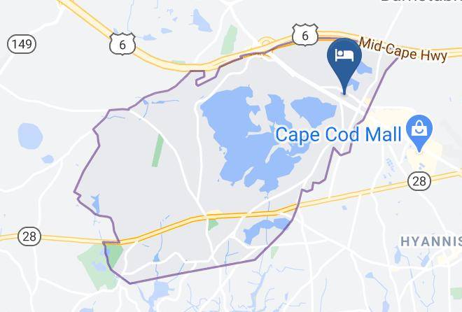 Best Western Cape Cod Hotel Map