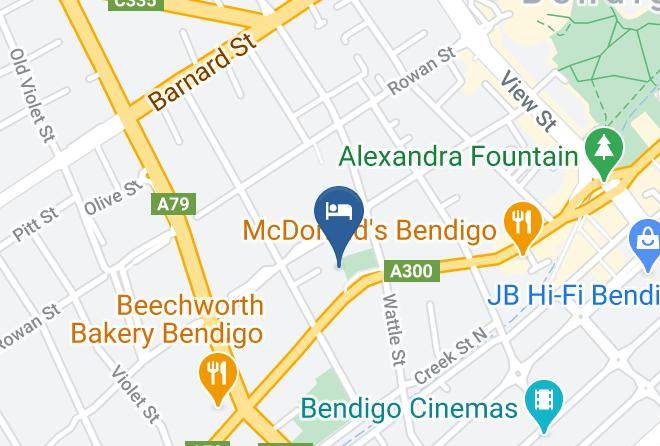 Greater Bendigo - Cathedral Motor Inn Maps