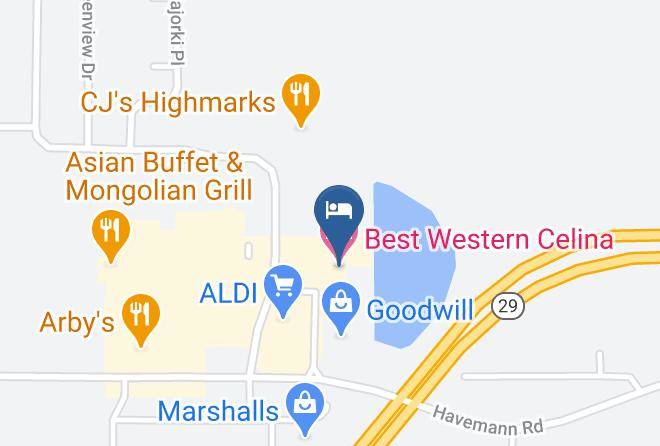 Mercer - Best Western Celina Maps