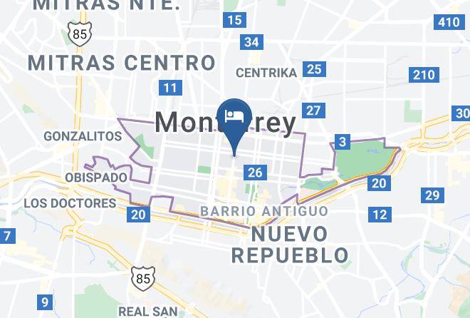 Monterrey - Best Western Centro Monterrey Maps