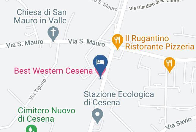 Best Western Cesena Hotel Map